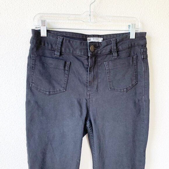 Free People Black Pocket Front Skinny Jeans 28 - Picture 4 of 10